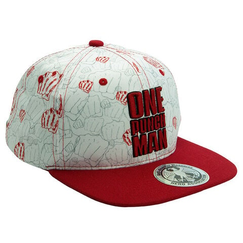 Casquette  - One Punch Man - Beige Et Rouge - Poings